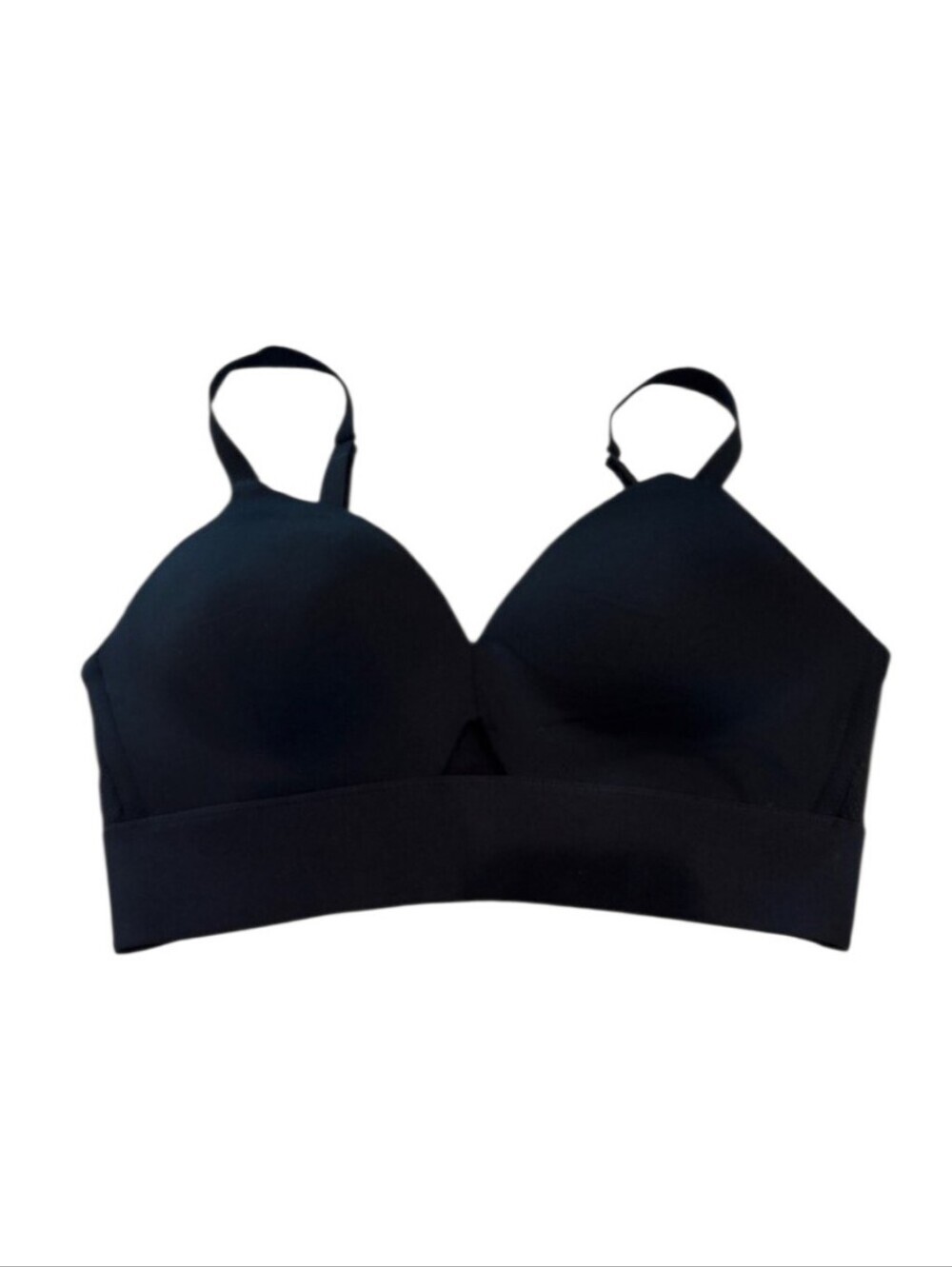 SPANX Black Wireless Molded Cup Supportive Bra Womens